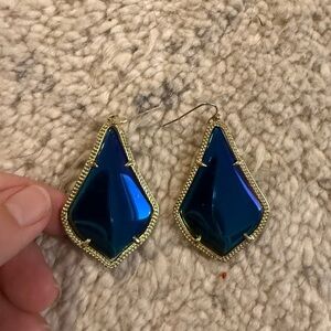 Kendra Scott Iridescent Blue Drop Earrings